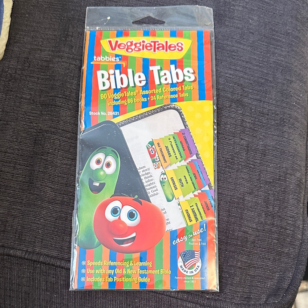 VeggieTales Bible Tabs. Tabbies VeggieTales Bible Tabs